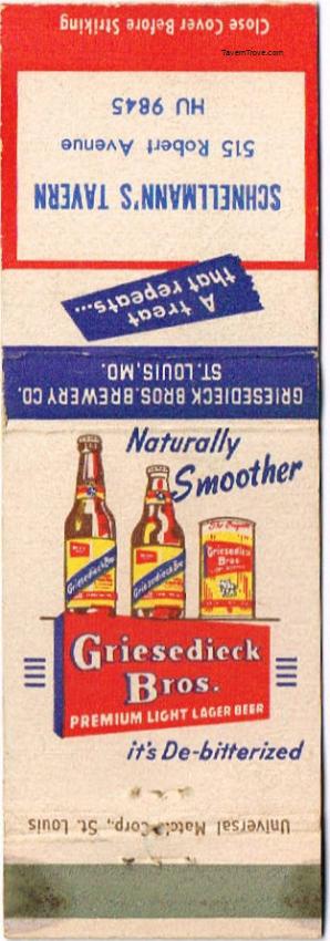 Griesedieck Bros. Premium Light Lager Beer