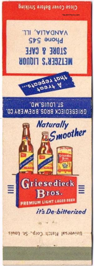 Griesedieck Bros. Premium Light Lager Beer