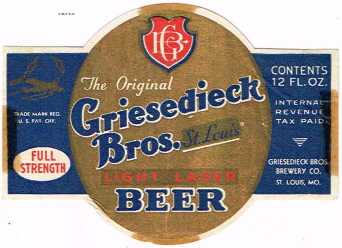 Griesedieck Bros. Light Lager Beer