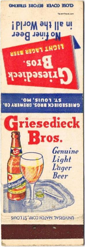 Griesedieck Bros. Light Lager Beer