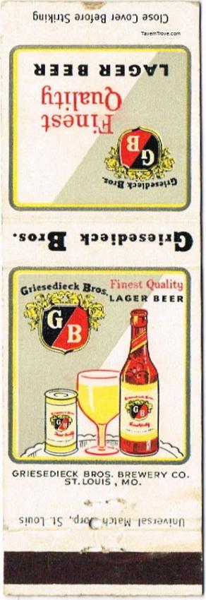 Griesedieck Bros. Light Lager Beer