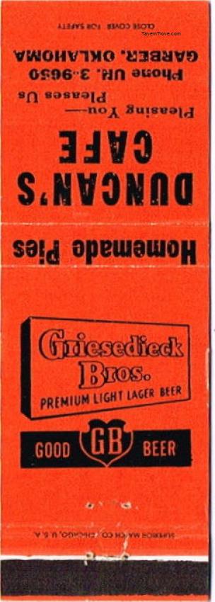 Griesedieck Bros. Light Lager Beer