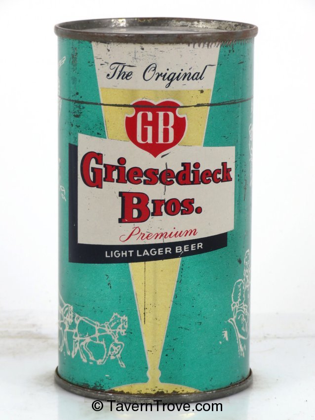 Griesedieck Bros. Light Lager Beer (Greenish Cyan)