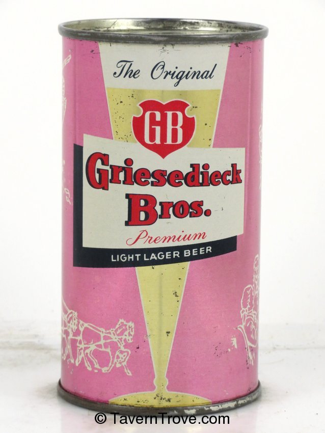 Griesedieck Bros. Light Lager Beer (Tulip Pink)