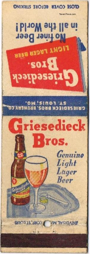 Griesedieck Bros. Light Lager Beer Dupe
