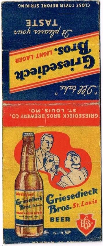 Griesedieck Bros. Light Lager Beer Dupe