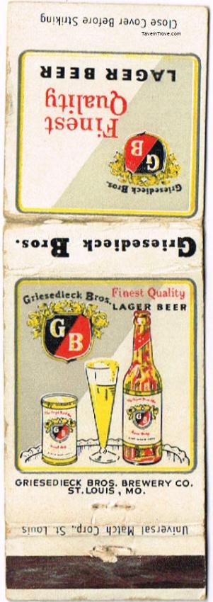Griesedieck Bros. Light Lager Beer Dupe