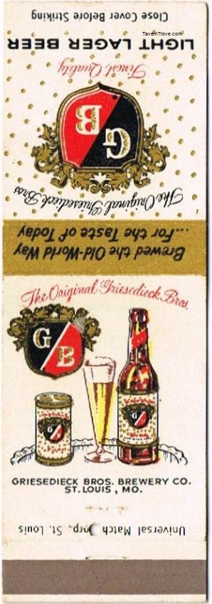 Griesedieck Bros. Light Lager Beer Dupe