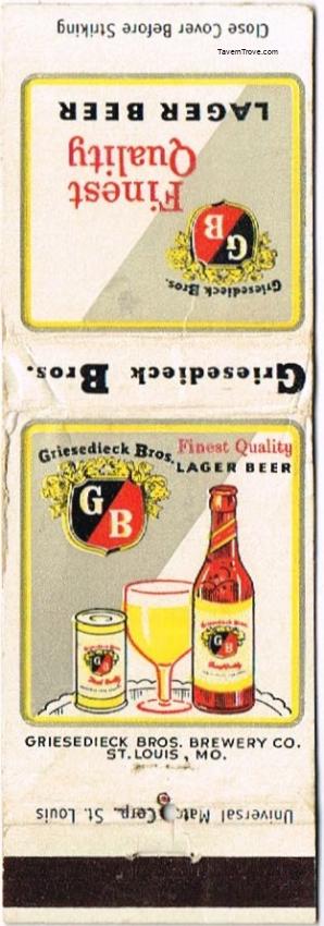 Griesedieck Bros. Light Lager Beer Dupe