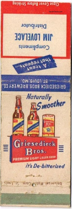 Griesedieck Bros. Premium Light Lager Beer