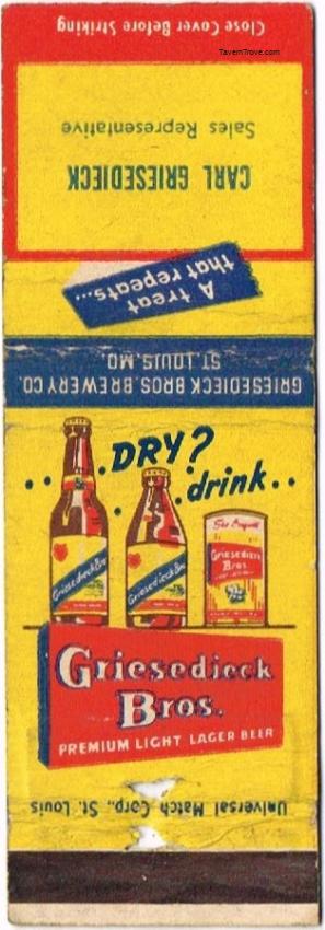 Griesedieck Bros. Premium Light Lager Beer