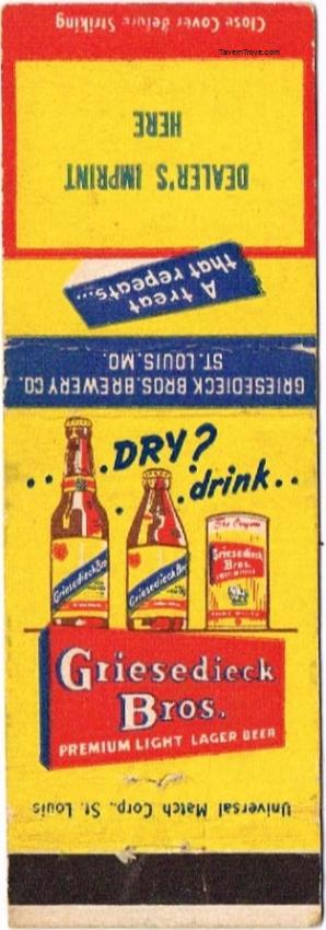 Griesedieck Bros. Premium Light Lager Beer