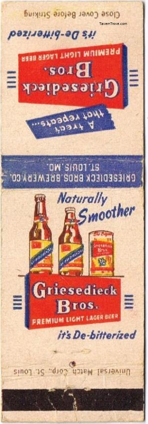 Griesedieck Bros. Premium Light Lager Beer Dupe