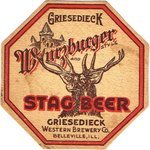 Griesedieck Wurzburger Stag Beer