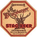 Griesedieck Wurzburger Stag Beer