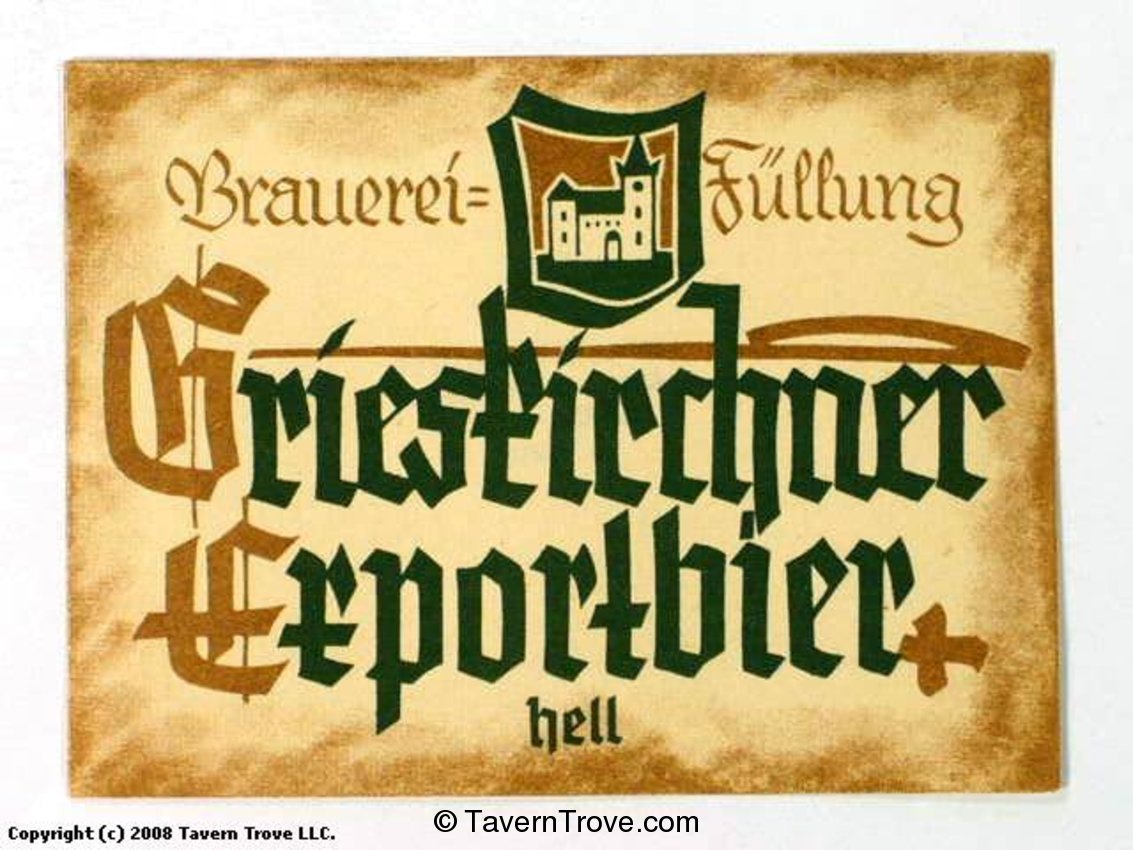Grieskirchner Export Bier Hell
