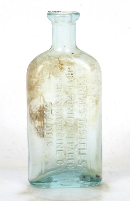 Grove's Tasteless Chill Tonic 5¾ Inch Patent Medicine Bottle