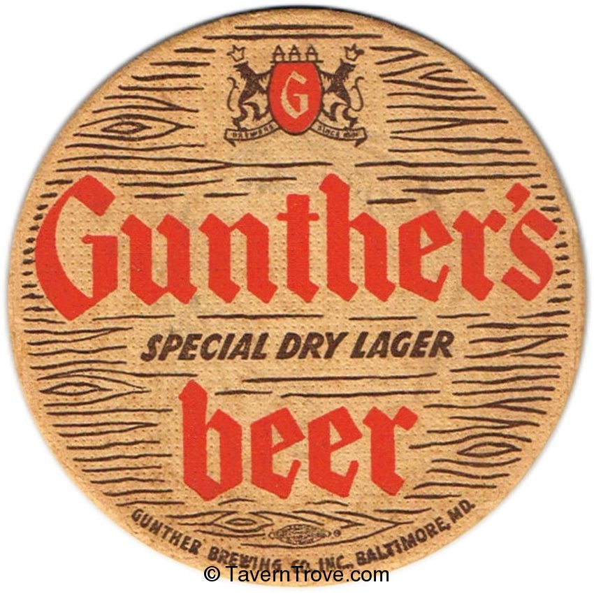 Gunther's Special Dry Lager Beer