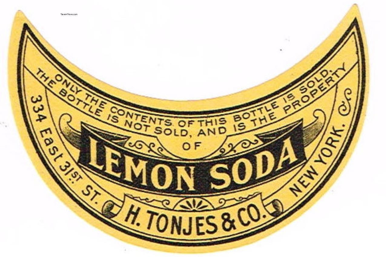 H. Tonjes & Co. Lemon Soda New York