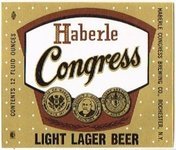 Haberle Congress Light Lager Beer
