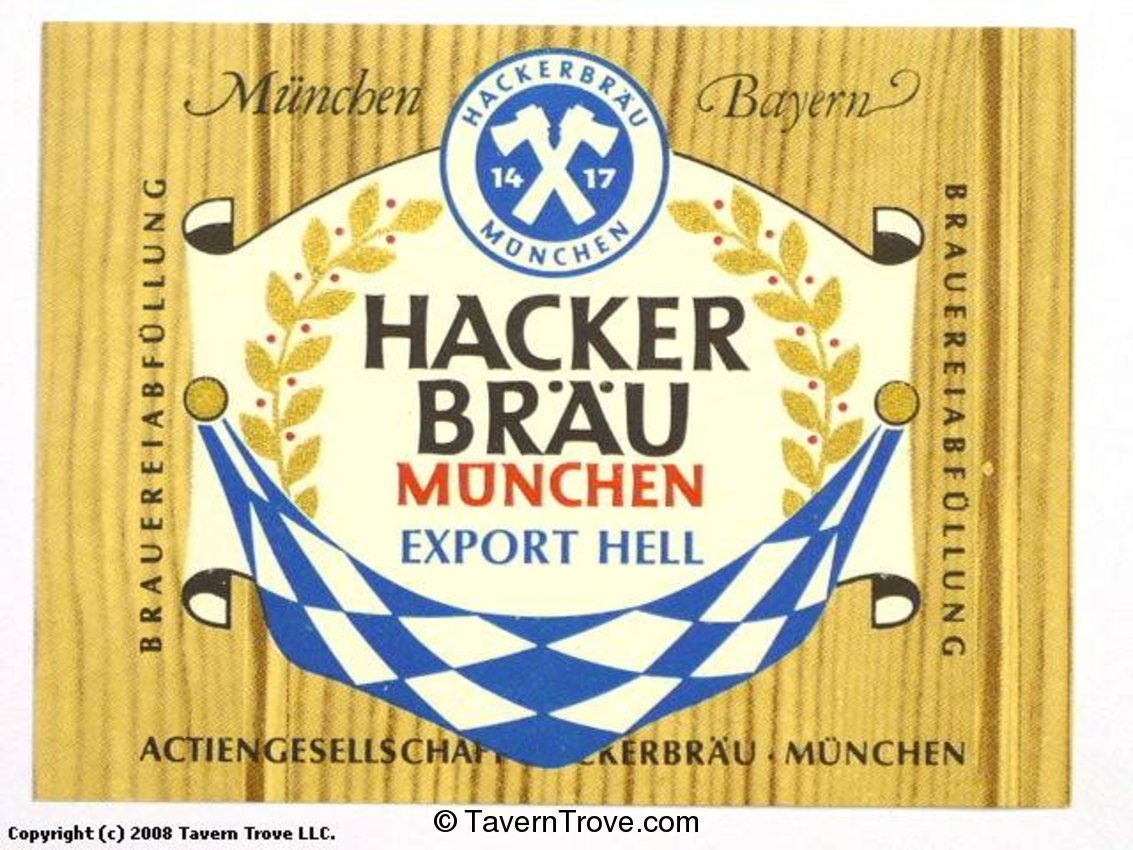 Hacker Bräu München Export Hell
