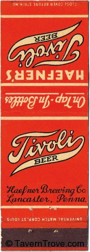 Haefner's Tivoli Beer