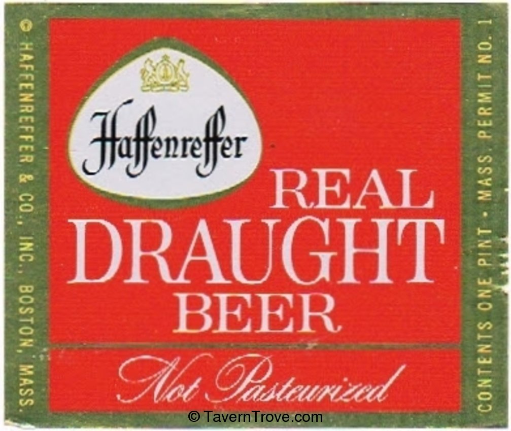 Haffenreffer Real Draught Beer