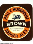 Hall & Woodhouse Brown Badger Ales