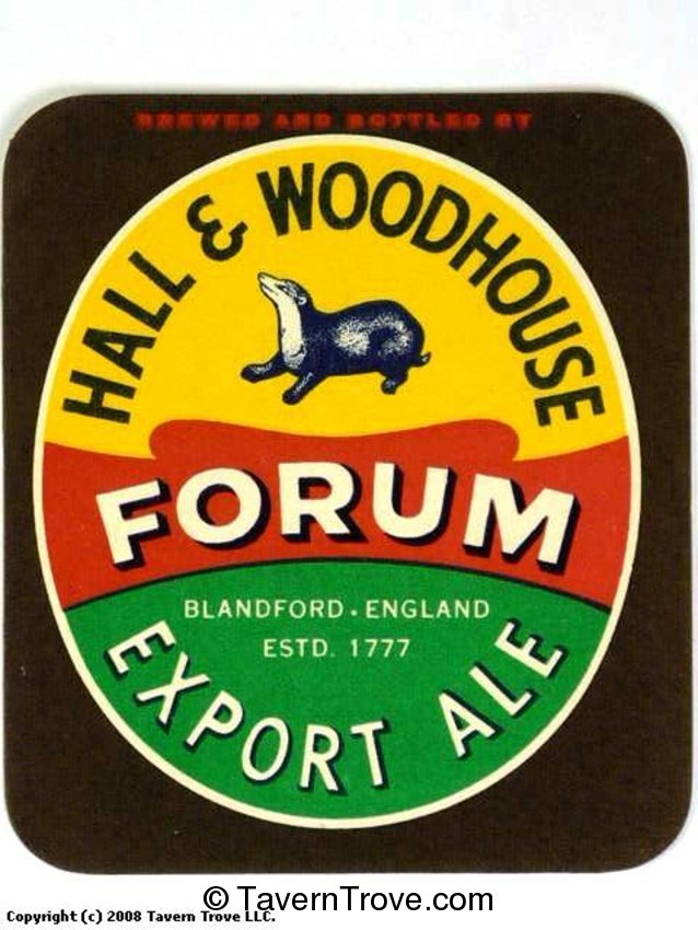 Hall & Woodhouse Forum Export Ale