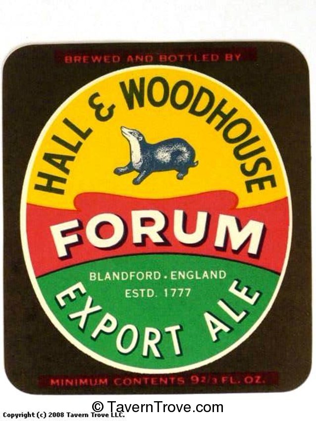 Hall & Woodhouse Forum Export Ale