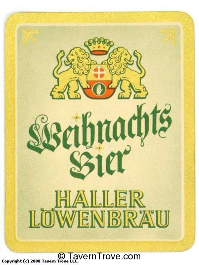 Haller Löwenbrau Weihnachtsbier