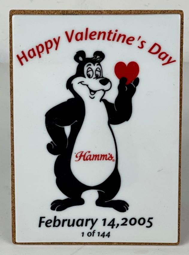 Hamm's Beer Valentine's Day Plaque