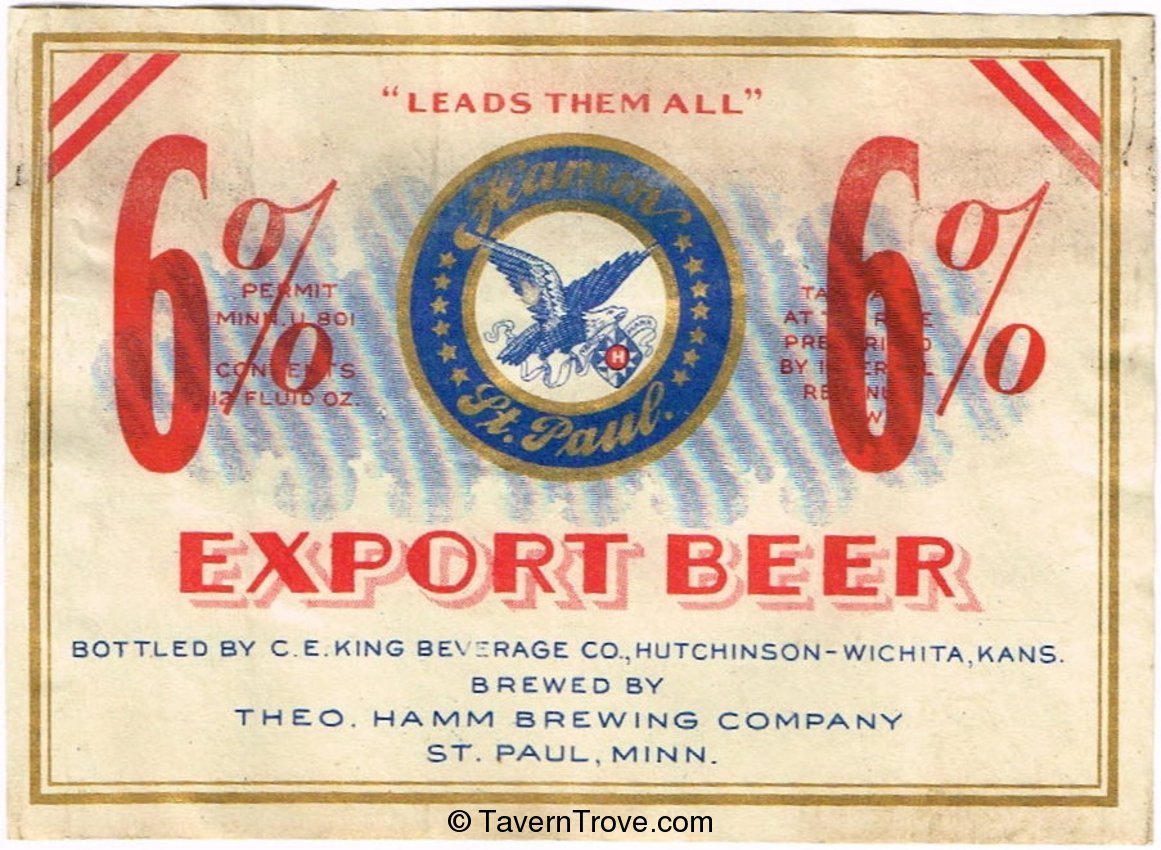 Hamm's Export Beer