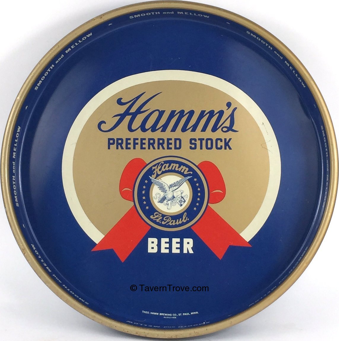 Item #522 1948 Hamm's Preferred Stock Beer Serving Tray 