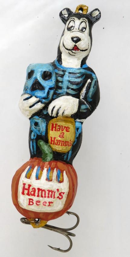 Hamm's Beer Bear Halloween Skeleton Costume