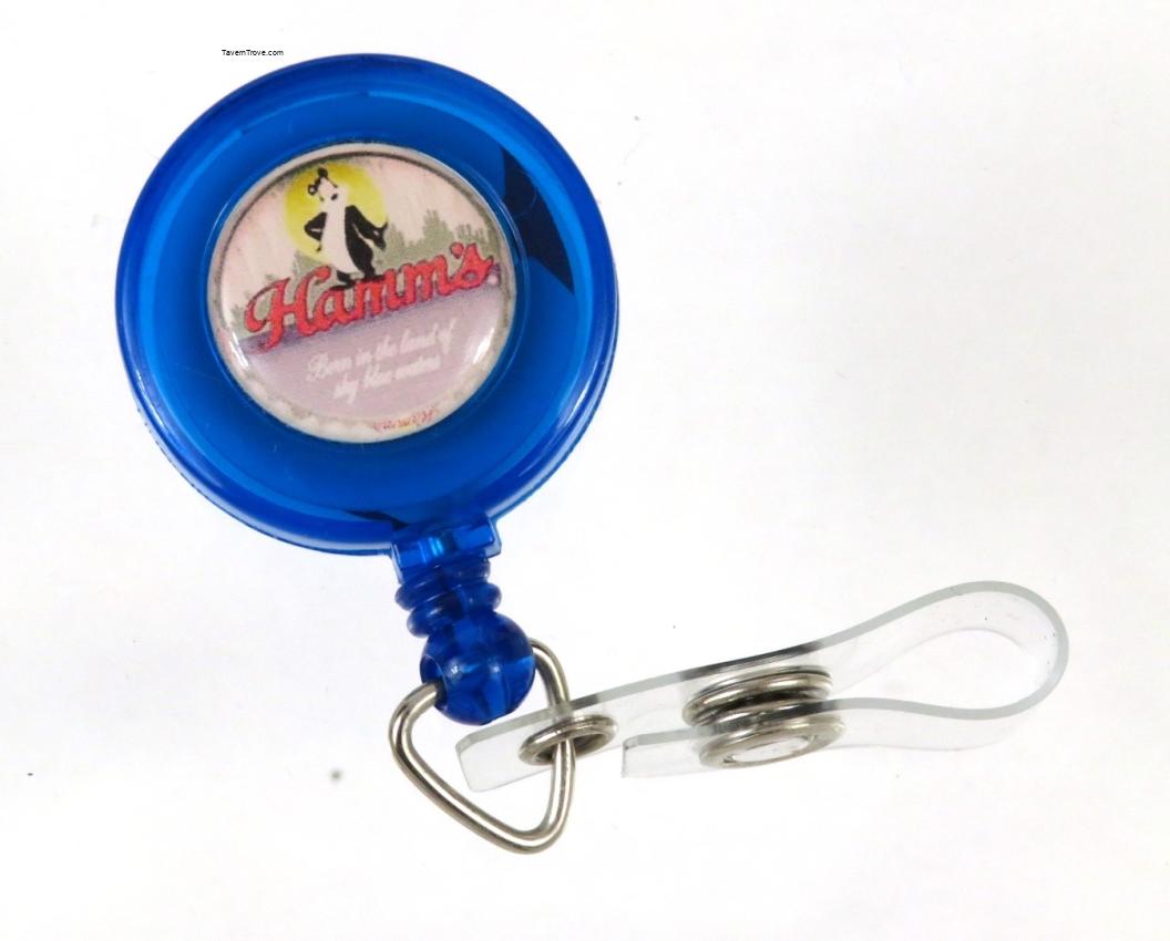 Hamm's Beer Bear Retractible Badge Reel