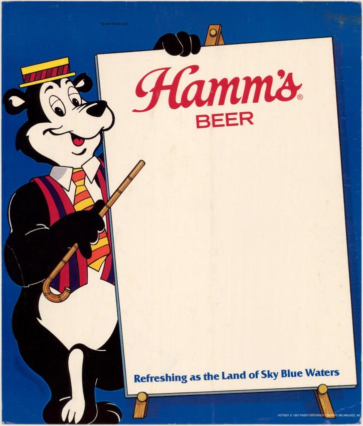Hamm's Beer Easel-Back