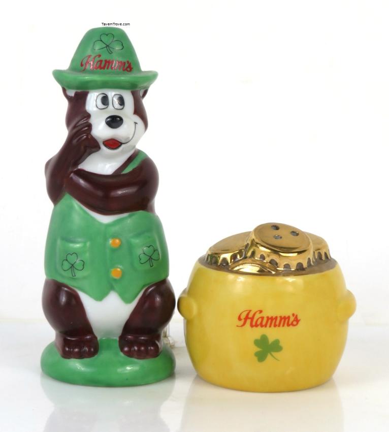 Hamm's Club Irish Brown Bear Leprechaun Pot of Gold
