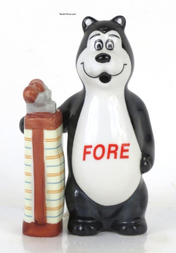 Hamm's Club Bear with Golf Bag