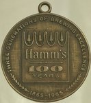 Hamm's 100 Years Beer Keychain