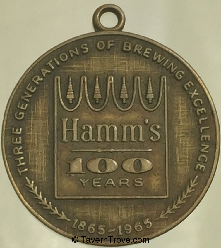 Hamm's 100 Years Beer Keychain