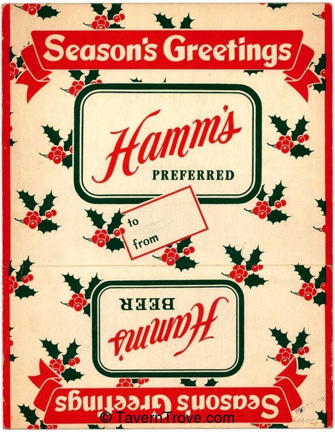 Hamm's Beer holiday case cover