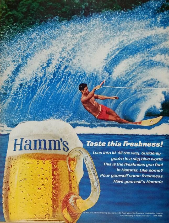 Hamm's Beer Waterskier