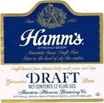 Hamm's Draft Beer