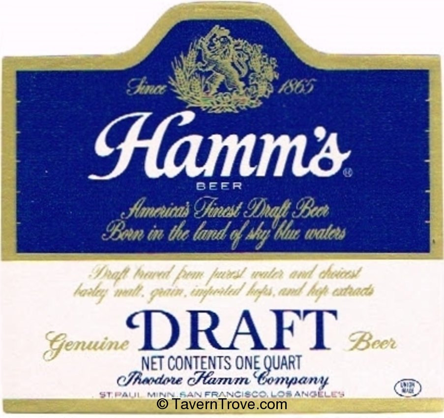 Hamm's Draft Beer