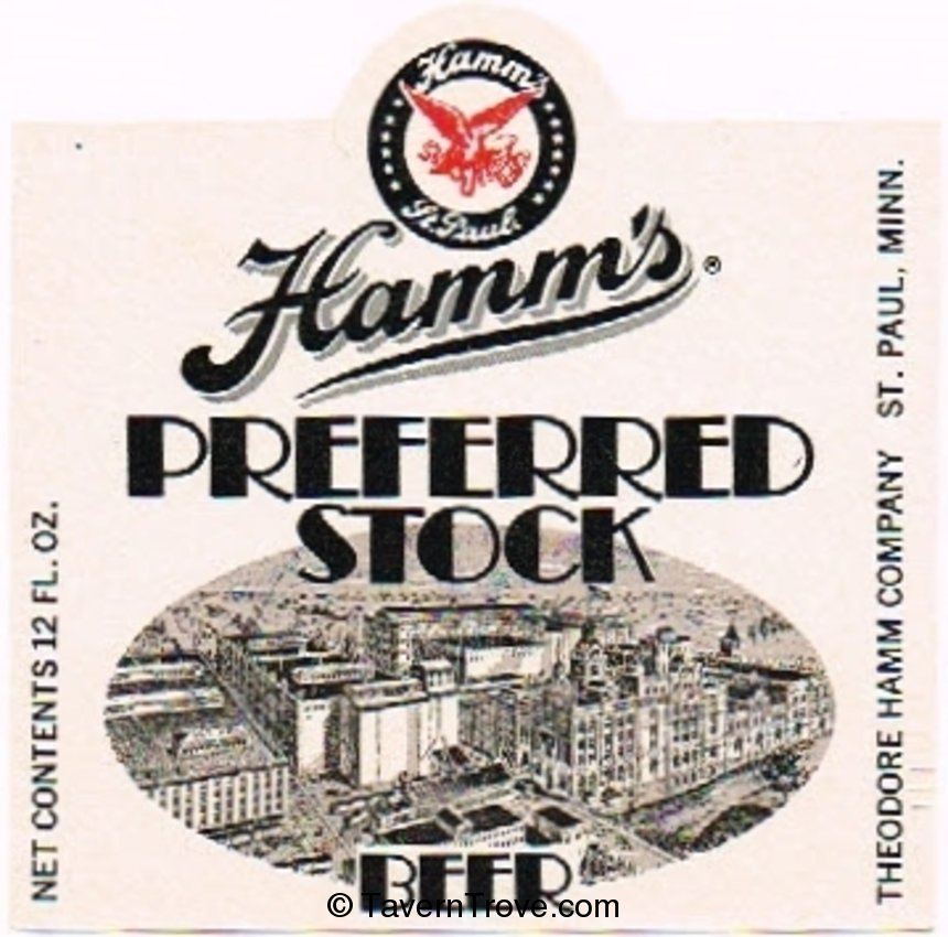 Hamm's Preferred Stock Beer 