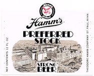 Hamm's Preferred Stock Beer