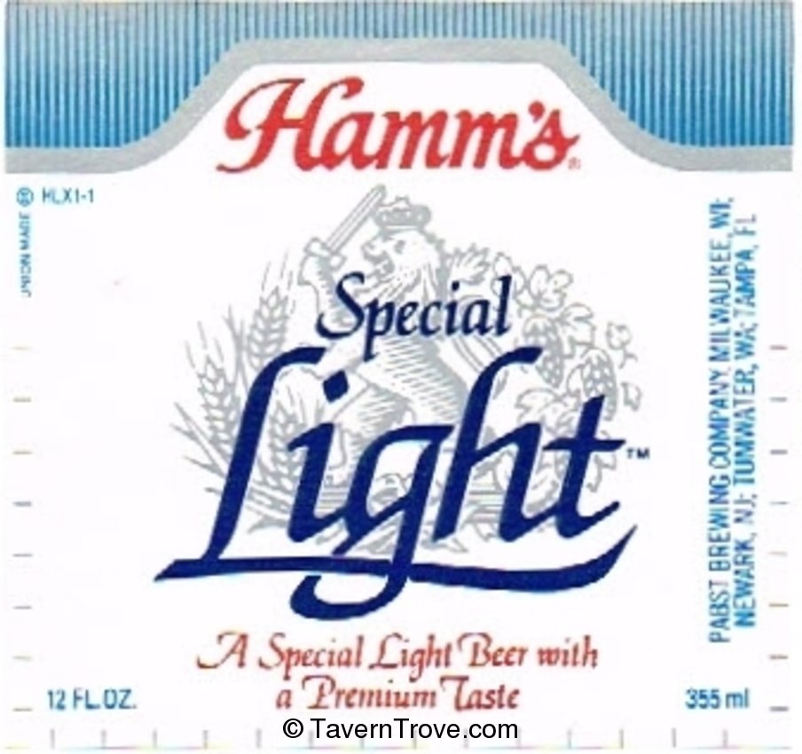 Hamm's Special Light Beer 