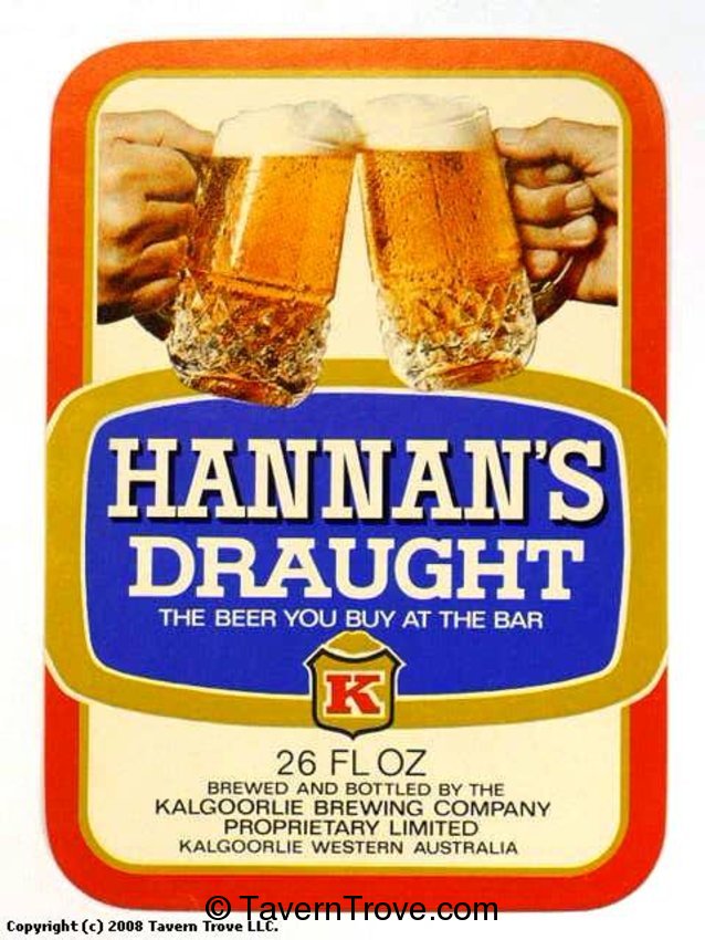Hannan's Draught Beer