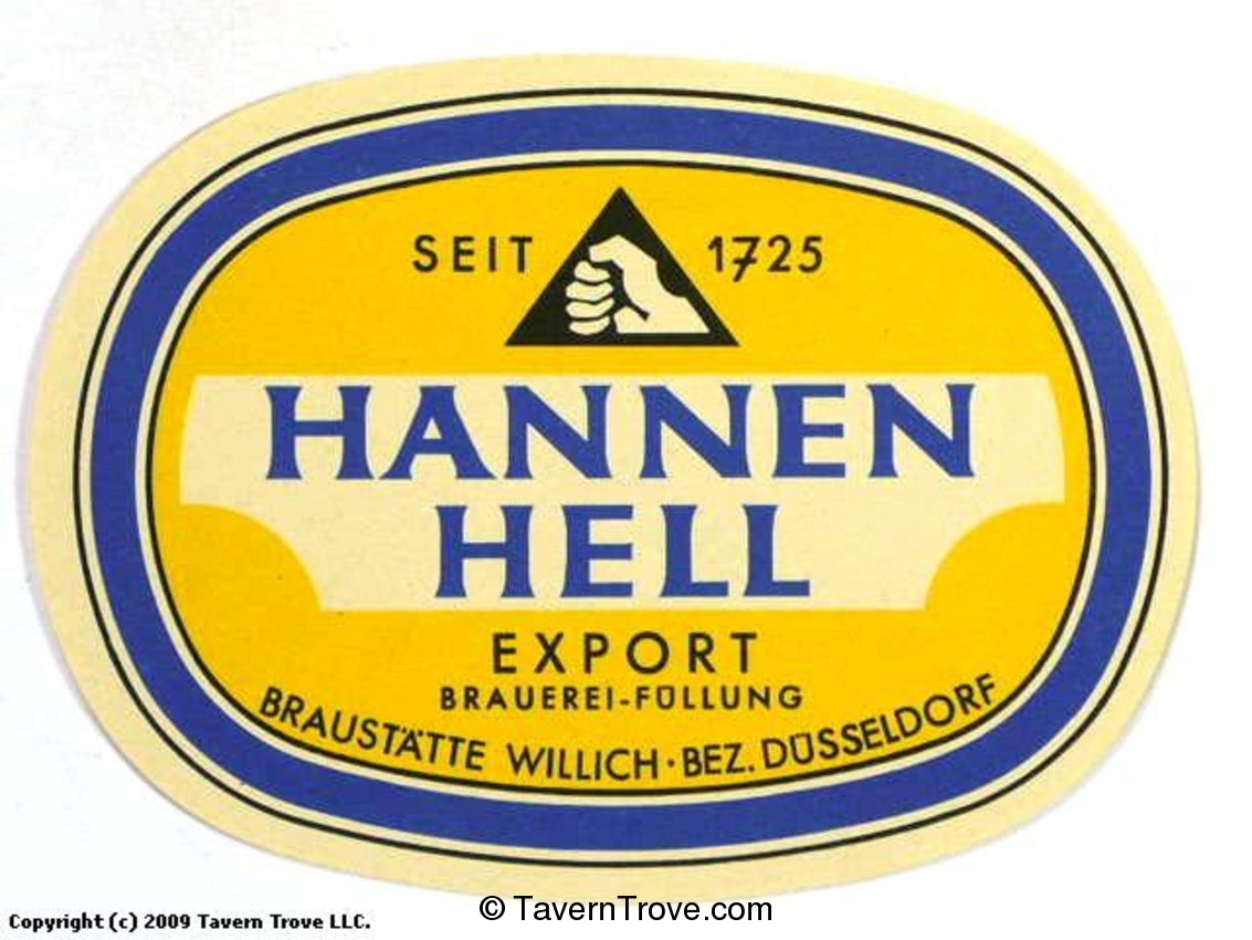 Hannen Hell Export